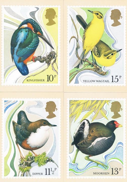 1980 GB - PHQ41 - British Birds PHQ Card Set (4) MNH